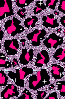 Glitter leopard prints