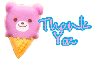 pink bear ice-cream