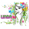Linda - Girl - Butterflies - Flowers