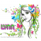 Lynn - Girl - Butterflies - Flowers