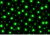 blinking green stars