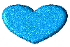 Glitter Blue Heart