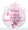 Hapy Holidays from our home to yours pink
