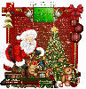 Merry Christmas Santa/red,green