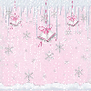Bells and snow in pink
