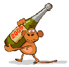 Monkey and champagne