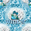 Winter seamless background