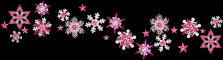 Pink Snowflake Divider