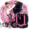 New year 2016/pink and black