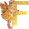 The angel with F letter