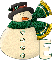 Snowman with E letter