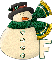 Snowman with F letter