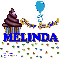 Melinda - Happy Birthday - Balloon
