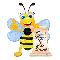 Bee Holding Scroll: Taking Requests