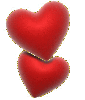 2 red heart