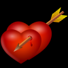 arrow and hearts