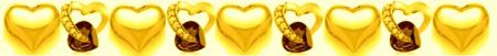 Yellow Gold Double Heart Divider