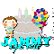 Jammy - Birthday - Balloons - Candles