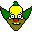Crazy Clown Laughing and Winking