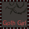 Goth Girl (with Bats)