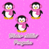 Winter chillin' penguins background