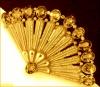Sparkly Light Gold Fan