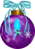 Christmas Ornament  (purple)