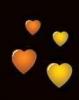 orange hearts