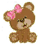glitter teddy bear