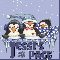 Snowfall on the Penguins.. saying "JESSI'S PAGE"