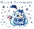 SNOWING ON AN ANIME GIRL & SNOWMAN SAYING "THANX 4 THE COMMENTS"