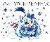 Snowing on an anime girl & a Snowman Saying...  "LOVE YOUR GRAPHIX"