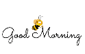 ANIMATED BUMBLEE BEE SAYING "GOOD MORNING"