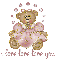 i love love love you teddy bear