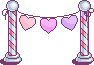 Valentine pole/hearts