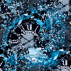 Seamless Black & Aqua Background