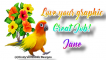 Parrot with flowers - Jane