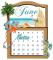 June Calendar- Mietta