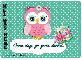 Mel - Owl - Flowers -Dots