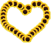 Sunflower Smilie Heart