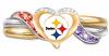 Pittsburgh Steerl Heart Ring