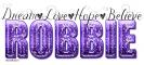 Word art-Dream, love hope, believe, Purple-Robbie