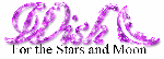 Word Art- Wish, for the stars and moon-Purple Shinny