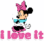 I love it (smaller version-Minnie Mouse)