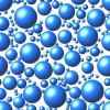 Blue Seamless  Bubbles Background