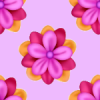Pink flowers Seamless Background