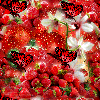 Strawberries Seamless Background