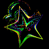 Neon Moving Star
