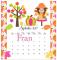 Sept. Calendar- Fran