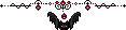 Pixel Halloween Bat Divider 